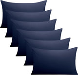 SISXSO Microfiber Pillow Cases Queen Size Set of 2, Soft Pillowcases with Envelope Closure, Wrinkle Resistant Pillow Covers, 20x30, Black