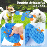 SISXSO Upgraded Goose Indestructible Dog Toys for Aggressive Chewers Small Medium Large Breed, Crinkle Squeaky Plush Dog Puppy Chew Toys fo Duck Puppy Toys