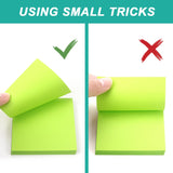 SISXSO 8 Pads Sticky Notes 3x3 Self-Stick Notes 8 Bright Multi Colors with Dark Green Sticky Notes, 90 Sheet/Pad
