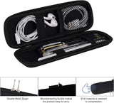 Estojo pequeno para lápis, estojo rígido para canetas-tinteiro executivas, canetas esferográficas - preto 