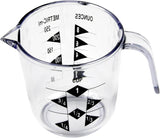 SISXSO Select Plastic Measuring Cup, 1 Cup Capacity, Clear