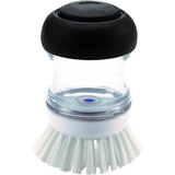 SISXSO Good Grips Soap Dispensing Palm Brush, Black/Clear/White