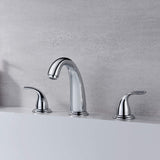 SISXSO SUMERAIN 2 Handle Widespread Roman Tub Faucet, Chrome Finish