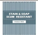 SISXSO Paradigms Interiors Clear Shower Curtain Liner Light Weight PEVA, Shower Liner 72x72 Inches, Waterproof, No Chemical Smell with 12 Rust Proof Metal Grommets Holes for Bathroom Shower Curtain