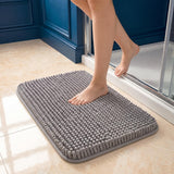 SISXSO Utopia Home Absorbent Chenille Bath Rug Mat for Bathroom, 30x20 Inch, Grey