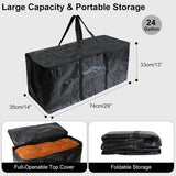 SISXSO Black Large Moving Bags-6 Pack,Heavy Duty Storage Bag with Handles & Zippers,Foldable Moving Tote Storage Boxs for Clothes,Relocation,College Dorm & Travel Storage-Moving Essentials