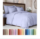 SISXSO Duvet Cover Queen Size Set - Extra Soft Queen Size Duvet Cover 90 x 90 with 2 Pillow Shams - Hotel Luxury Easy Care and Fade Free w/Zipper Closures & Ties - Comfy Breathable Bedding Set (Navy Blue)