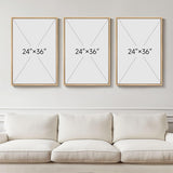 SISXSO 3D Textured Framed Boho Neutral Abstract Wall Art for Living Room, 3 Piece Modern Paintings Artwork for Walls, Black White Brown Minimalist Geometric Pictures for Hallway Office Wall Decor 24x36 In