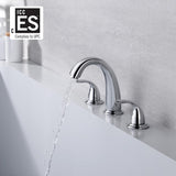 SISXSO SUMERAIN 2 Handle Widespread Roman Tub Faucet, Chrome Finish