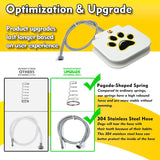SISXSO Dog Water Fountain Outdoor Drinking Water Toy for Large Dogs, Paw Activated Water Fountain, Dog Sprinkler Step On, Fun Dog Toys，Includes 304 Stainless Steel Dog Hose