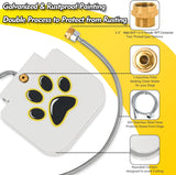 SISXSO Dog Water Fountain Outdoor Drinking Water Toy for Large Dogs, Paw Activated Water Fountain, Dog Sprinkler Step On, Fun Dog Toys，Includes 304 Stainless Steel Dog Hose