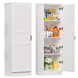 SISXSO Unikito 63" Tall Kitchen Pantry Storage Cabinet with Doors & Shelves