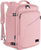 SISXSO Carry on Backpack, Extra Large Travel Backpack Expandable Airplane Approved Weekender Bag for Men and Women, Water Resistant Lightweight Daypack for Flight 40L, Black