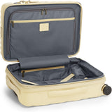 SISXSO 19 Degree International Expandable 4 Wheeled Carry-On - Hard Shell Suitcase - 21.8" X 14.0" X 9.0" - Washed Yellow