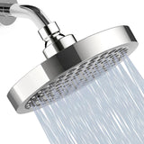 SISXSO Shower Head, Square High Pressure Rain Showerhead, Premium Quality Luxury Design, Easy Clean Adjustable Replacement for Your Bathroom Shower Heads (Polished Chrome, 6 Inch)