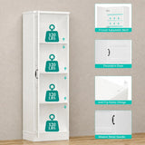 SISXSO Unikito 63" Tall Kitchen Pantry Storage Cabinet with Doors & Shelves