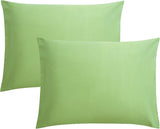 SISXSO Microfiber Pillow Cases Queen Size Set of 2, Soft Pillowcases with Envelope Closure, Wrinkle Resistant Pillow Covers, 20x30, Black