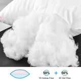 SISXSO Hotel Collection Bed Pillows for Sleeping 2 Pack Queen Size，Pillows for Side and Back Sleepers,Super Soft Down Alternative Microfiber Filled Pillows,20 x 30 Inches