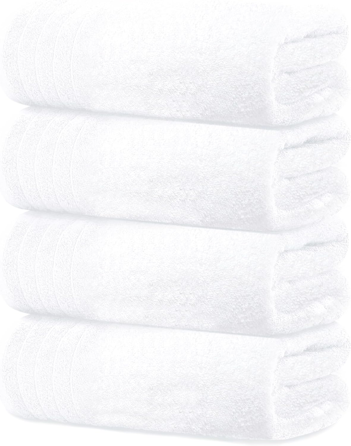 SISXSO Tens Towels Pack of 4 Extra Large Bath Towels 30 x 60 Inches, 100% Cotton, Larger & Lighter Weight, Quicker to Dry, Super Soft and Absorbent, Perfect for Bathroom, Dark Grey