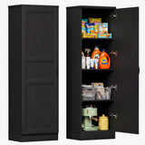SISXSO Unikito 63" Tall Kitchen Pantry Storage Cabinet with Doors & Shelves