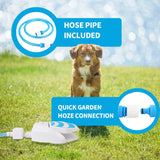 SISXSO Outdoor Dog Drinking Water Fountain Step On, Dog Sprinkler paw Activated Garden Dog Water Fountain Outdoor, Dog Sprinkler Dog Water Pedal