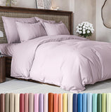 SISXSO Duvet Cover Queen Size Set - Extra Soft Queen Size Duvet Cover 90 x 90 with 2 Pillow Shams - Hotel Luxury Easy Care and Fade Free w/Zipper Closures & Ties - Comfy Breathable Bedding Set (Navy Blue)