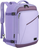 SISXSO Carry on Backpack, Extra Large Travel Backpack Expandable Airplane Approved Weekender Bag for Men and Women, Water Resistant Lightweight Daypack for Flight 40L, Black