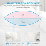 SISXSO Hotel Collection Bed Pillows for Sleeping 2 Pack Queen Size，Pillows for Side and Back Sleepers,Super Soft Down Alternative Microfiber Filled Pillows,20 x 30 Inches