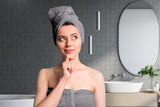 SISXSO Tens Towels Pack of 4 Extra Large Bath Towels 30 x 60 Inches, 100% Cotton, Larger & Lighter Weight, Quicker to Dry, Super Soft and Absorbent, Perfect for Bathroom, Dark Grey