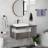 SISXSO Black Bathroom Accessories Set, 4-Piece Bathroom Hardware Set