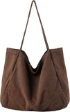SISXSO Canvas Tote Bag for Women Large Hobo Shoulder Bag for Work Travel Casual Message Bag Tote Purse handbags