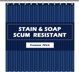 SISXSO Paradigms Interiors Clear Shower Curtain Liner Light Weight PEVA, Shower Liner 72x72 Inches, Waterproof, No Chemical Smell with 12 Rust Proof Metal Grommets Holes for Bathroom Shower Curtain