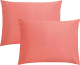 SISXSO Microfiber Pillow Cases Queen Size Set of 2, Soft Pillowcases with Envelope Closure, Wrinkle Resistant Pillow Covers, 20x30, Black