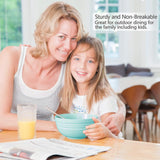 SISXSO Unbreakable Cereal Bowls 24 OZ Microwave and Dishwasher Safe BPA Free Bowl Dessert Bowls for Serving Soup, Oatmeal, Pasta and Salad [Set of 6]