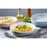 SISXSO 4Pcs 40oz Ceramic Pasta Bowl Set, For Soups and Salads, Serving Bowls, Large Capacity, Microwave & Dishwasher Safe