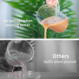 SISXSO 500 ML 2 Cup Glass Measuring Cup, [Insulated handle, V-Shaped Spout], High Borosilicate Glass Measuring Cup for Kitchen or Restaurant