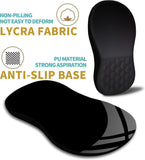 Mouse Pad Suporte de Pulso com Design de Massagem, Apoio de Pulso Alívio da Dor Mousepad com Espuma de Memória e Base Antiderrapante, Mouse Pads para Mouse Sem Fio e Mesa (12x8 polegadas, Preto) 