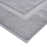 SISXSO Banded Bathroom Bath Rug Mat, Powder Gray, 31 inches L x 20 inches W
