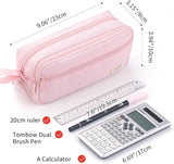 SISXSO Large Pencil Case High Capacity Holder Box Storage bag Desk Organizer Marker Pouch Pen For Middle School Office College Adult Girl and Boy