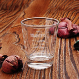 SISXSO 2 Pack 1 OZ Shot Glasses Measuring cup Espresso Shot Glass Liquid Heavy Glass Wine Glass, 26-Incremental Measurement, 6 Tsp, 2 Tbs, 30ml By BCnmviku (2pack-White)