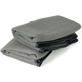 SISXSO 25 in. x 36 in, 2-Pack Professional Microfiber Waffle Drying Towel