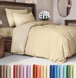 SISXSO Duvet Cover Queen Size Set - Extra Soft Queen Size Duvet Cover 90 x 90 with 2 Pillow Shams - Hotel Luxury Easy Care and Fade Free w/Zipper Closures & Ties - Comfy Breathable Bedding Set (Navy Blue)