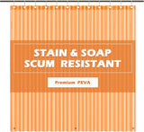 SISXSO Paradigms Interiors Clear Shower Curtain Liner Light Weight PEVA, Shower Liner 72x72 Inches, Waterproof, No Chemical Smell with 12 Rust Proof Metal Grommets Holes for Bathroom Shower Curtain