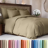 SISXSO Duvet Cover Queen Size Set - Extra Soft Queen Size Duvet Cover 90 x 90 with 2 Pillow Shams - Hotel Luxury Easy Care and Fade Free w/Zipper Closures & Ties - Comfy Breathable Bedding Set (Navy Blue)
