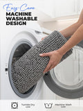 SISXSO Utopia Home Absorbent Chenille Bath Rug Mat for Bathroom, 30x20 Inch, Grey