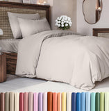 SISXSO Duvet Cover Queen Size Set - Extra Soft Queen Size Duvet Cover 90 x 90 with 2 Pillow Shams - Hotel Luxury Easy Care and Fade Free w/Zipper Closures & Ties - Comfy Breathable Bedding Set (Navy Blue)