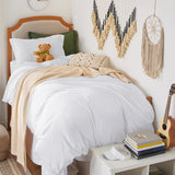 SISXSO Duvet Cover King Size - 3 Pieces Prewashed Cotton-Like Extra Soft Bedding Set, Includes 1 Duvet Cover 104x90 Inches with Zipper Closure & 2 Pillow Shams, Linen, Comforter Not Included