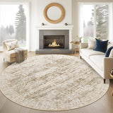 SISXSO 6x9 Area Rug for Living Room Washable 6x9 Rug Non-Slip Modern Rugs for Bedroom Dinning Room Ultra-Thin Indoor Beige Rug