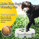 SISXSO Dog Water Fountain Outdoor Drinking Water Toy for Large Dogs, Paw Activated Water Fountain, Dog Sprinkler Step On, Fun Dog Toys，Includes 304 Stainless Steel Dog Hose