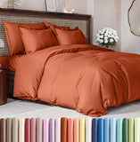 SISXSO Duvet Cover Queen Size Set - Extra Soft Queen Size Duvet Cover 90 x 90 with 2 Pillow Shams - Hotel Luxury Easy Care and Fade Free w/Zipper Closures & Ties - Comfy Breathable Bedding Set (Navy Blue)